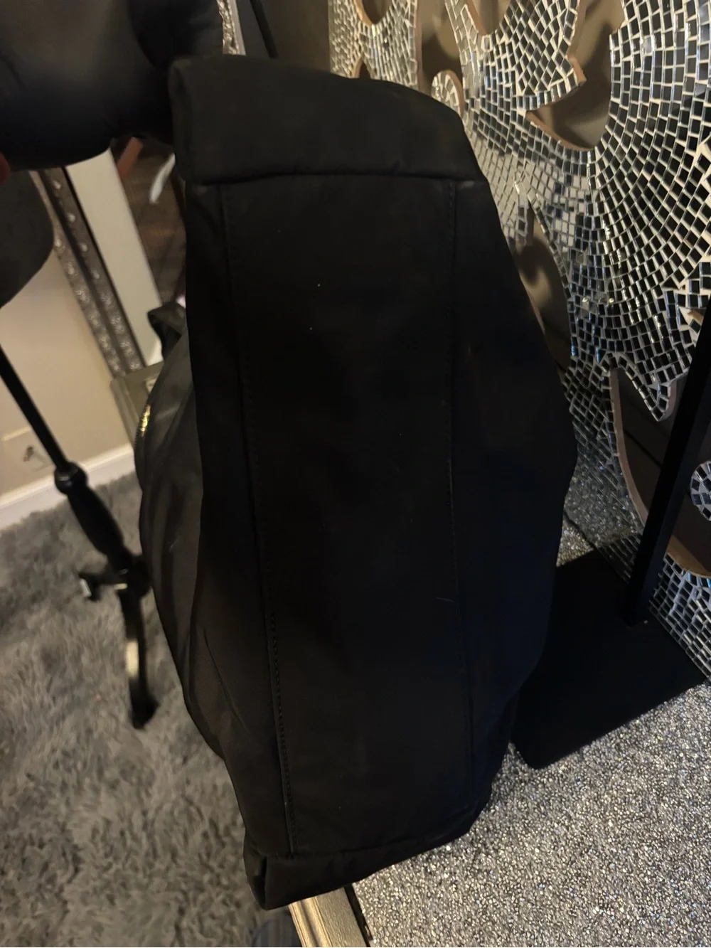 💕Tory Burch Black Nylon Weekender with Logo Medallion